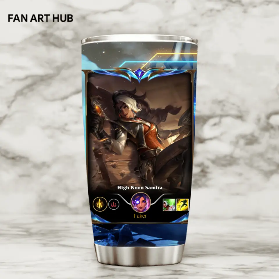 LOL Fanart Samira Temporada 2024 - Edición especial de vaso