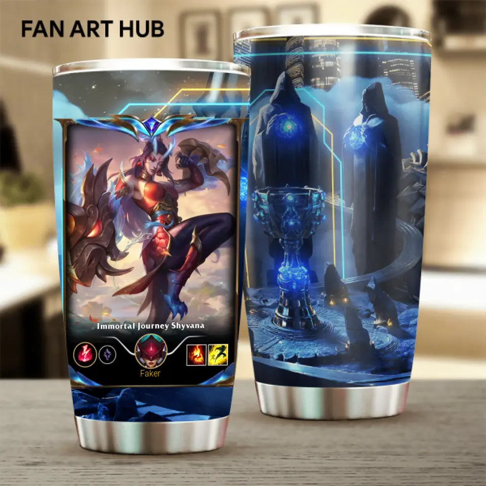 LOL Fanart Shyvana Temporada 2024 - Edición especial de vaso