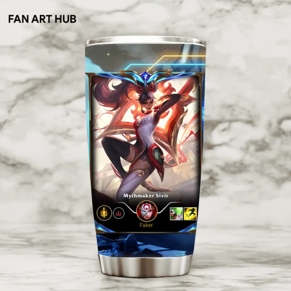 LOL Fanart Sivir Temporada 2024 - Edición especial de vaso