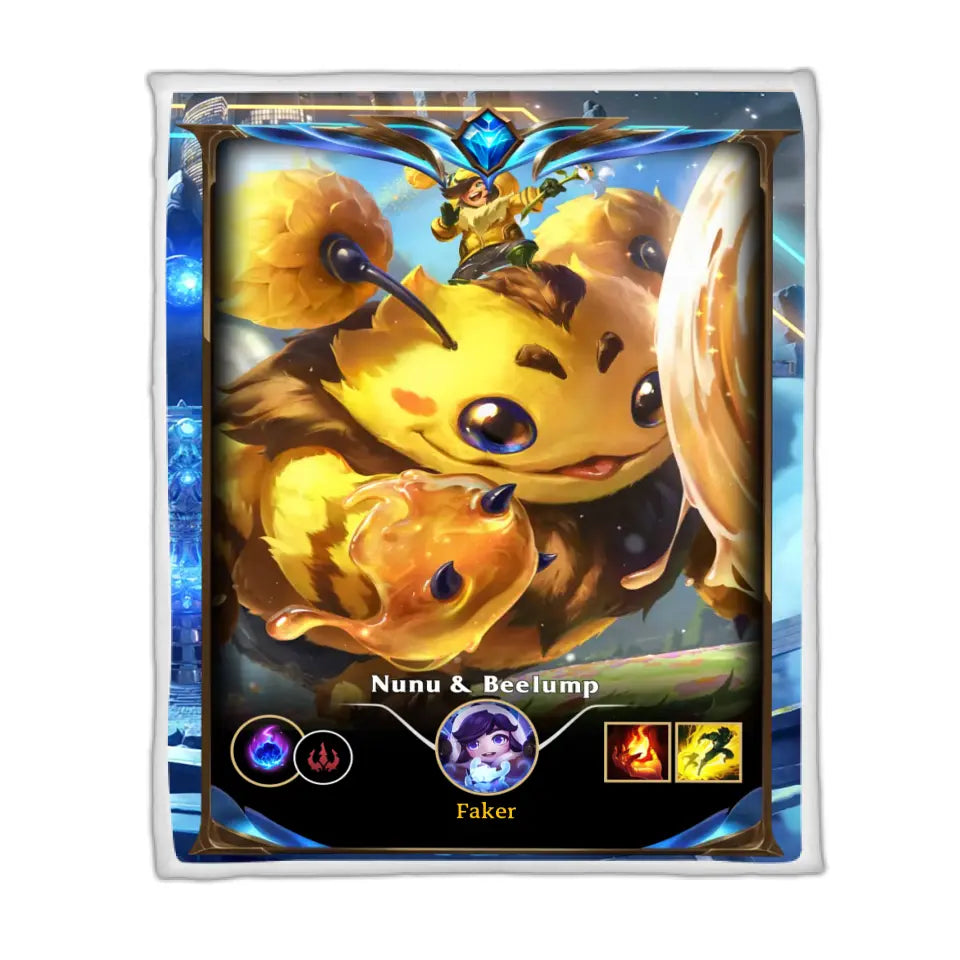 LOL Fanart Nunu Temporada 2024 - Edición especial de manta Sherpa