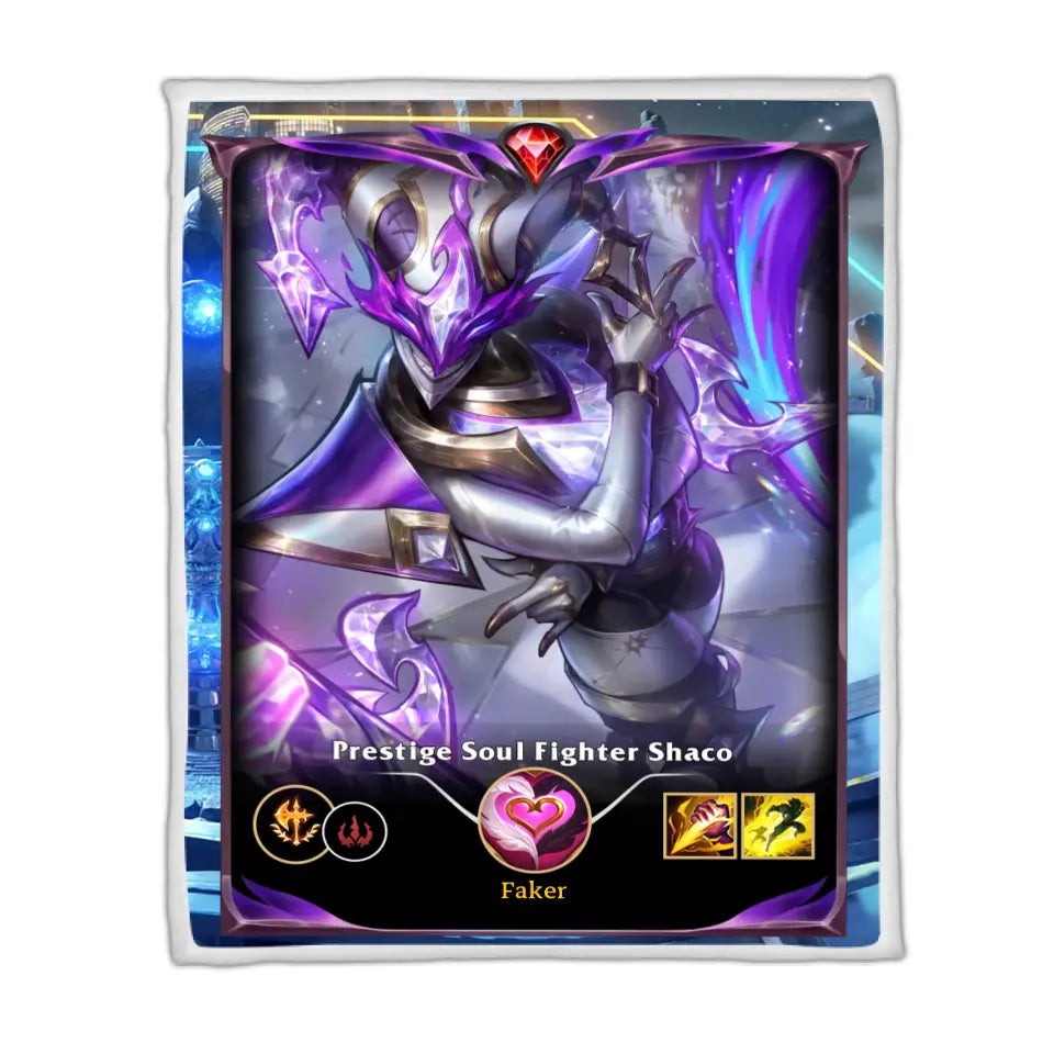 LOL Fanart Shaco Season 2024 - Sherpa Blanket Special Edition
