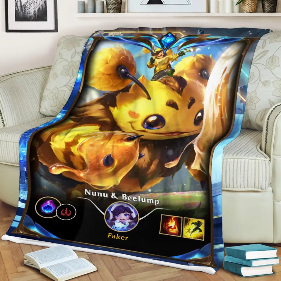 LOL Fanart Nunu Temporada 2024 - Edición especial de manta Sherpa