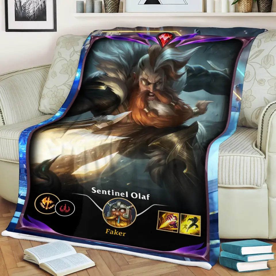 LOL Fanart Olaf Temporada 2024 - Manta Sherpa Edición Especial
