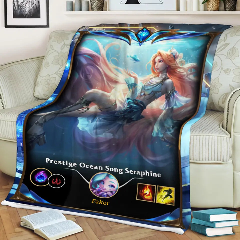 LOL Fanart Seraphine Temporada 2024 - Edición especial de manta Sherpa