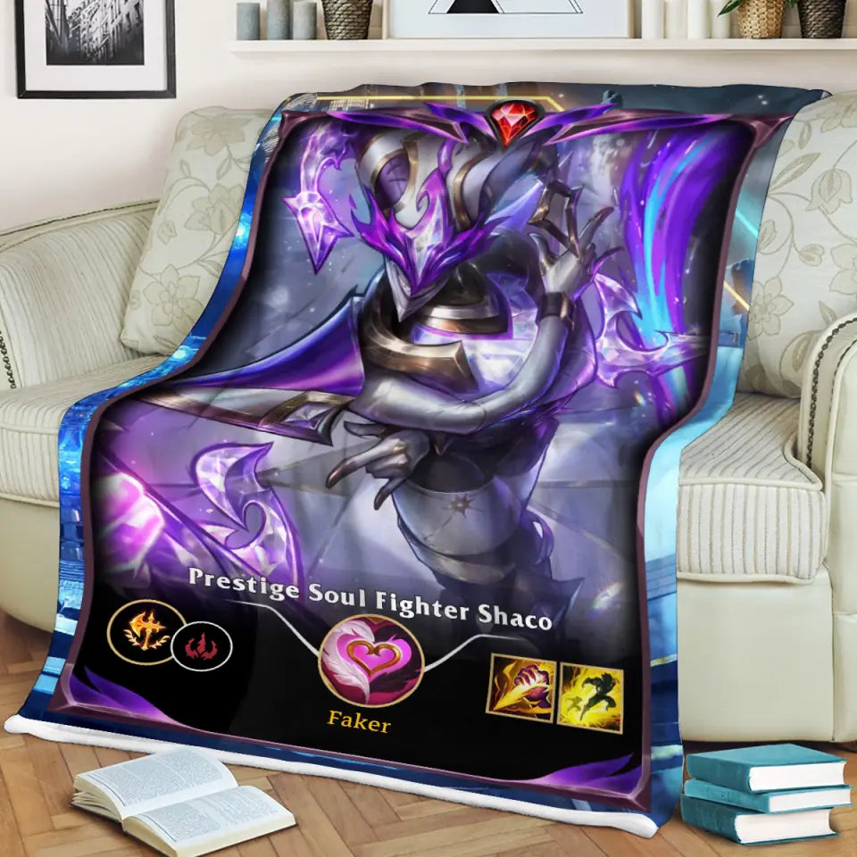 LOL Fanart Shaco Season 2024 - Sherpa Blanket Special Edition