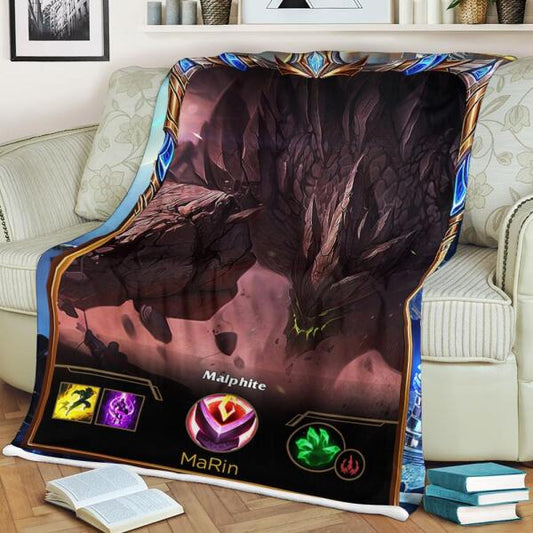 LOL Fanart Malphite Sherpa Blanket 2022 Special Edition
