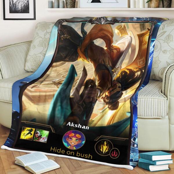 LOL Fanart Akshan Sherpa Blanket 2022 Special Edition