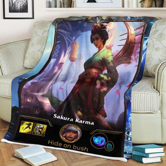 LOL Fanart Fanart Karma Sherpa Blanket 2022 Special Edition