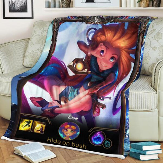 LOL Fanart Zoe Sherpa Blanket 2022 Special Edition