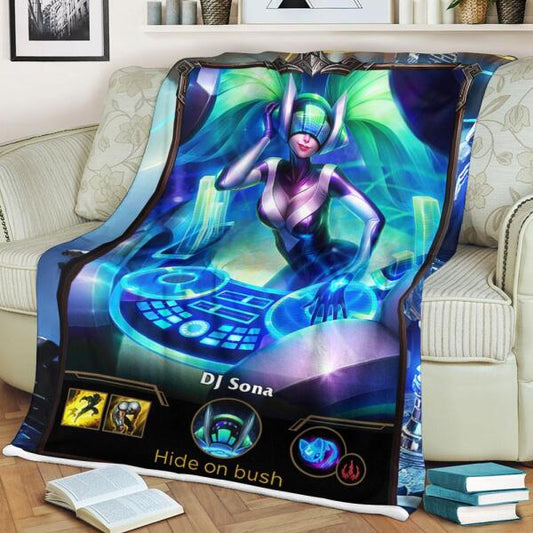 LOL Fanart Sona Sherpa Blanket 2022 Special Edition