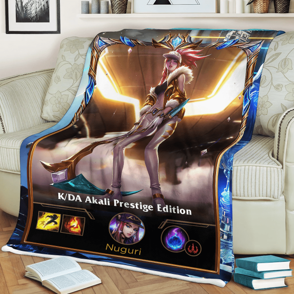 LOL Fanart Akali Sherpa Blanket 2022 Special Edition