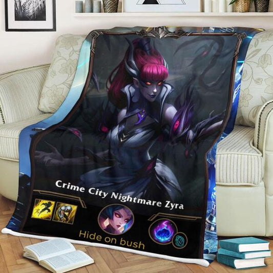 LOL Fanart Zyra Sherpa Blanket 2022 Special Edition