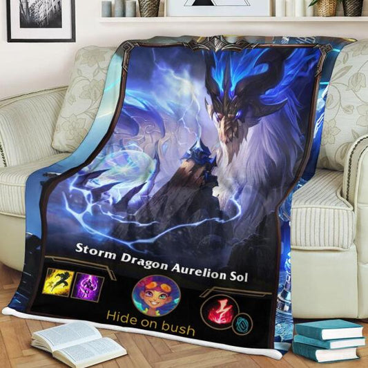 LOL Fanart Aurelion Sol Sherpa Blanket 2022 Edición especial