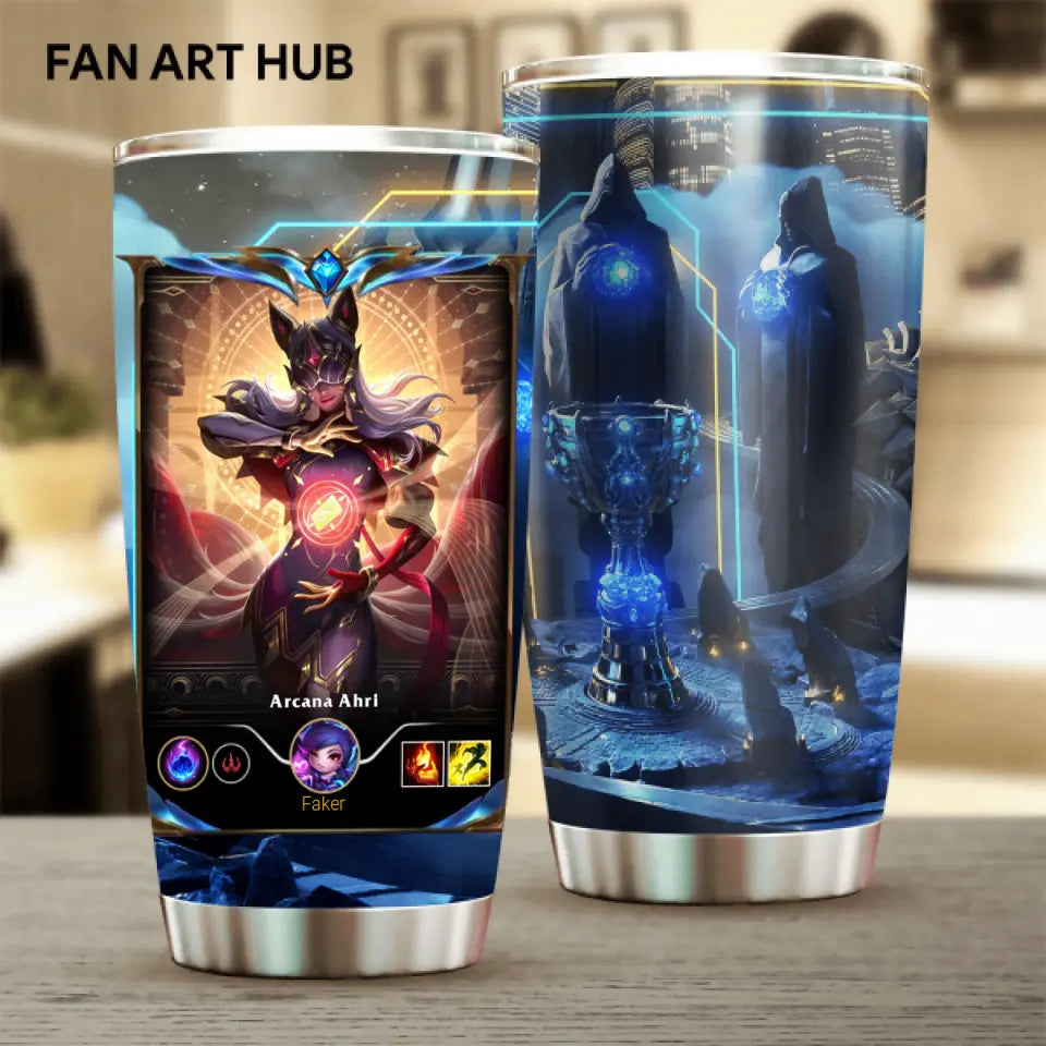 LOL Fanart Ahri Temporada 2024 - Edición especial de vaso