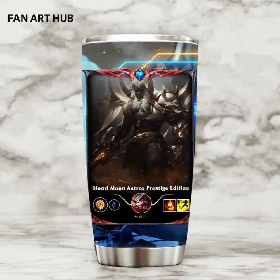 LOL Fanart Aatrox Temporada 2024 - Edición especial de vaso