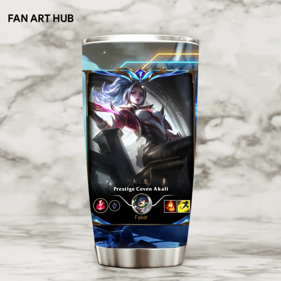 LOL Fanart Akali Temporada 2024 - Edición especial de vaso