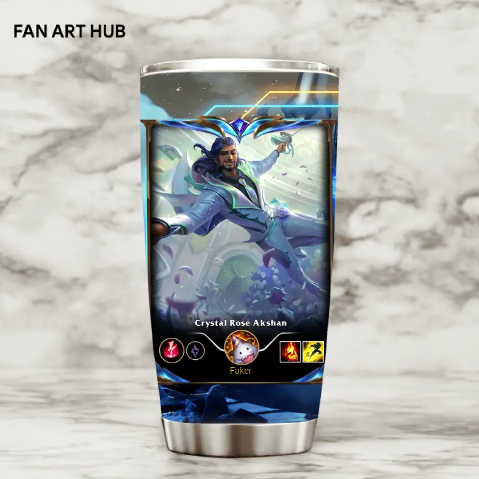 LOL Fanart Akshan Season 2024 - Tumbler Special Edition