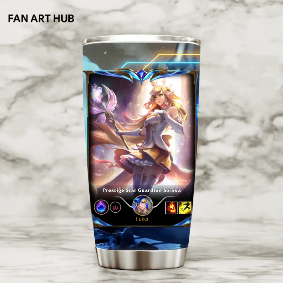 LOL Fanart Soraka Temporada 2024 - Edición especial de vaso