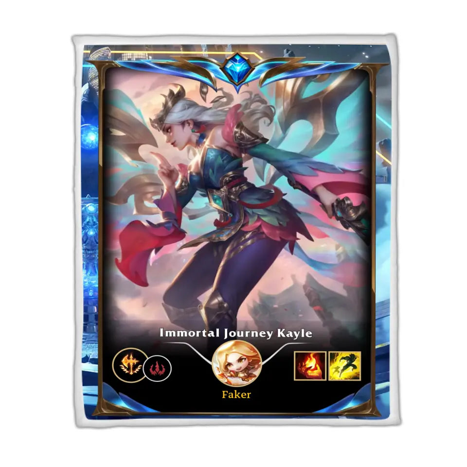 LOL Fanart Kayle Season 2024 - Sherpa Blanket Special Edition