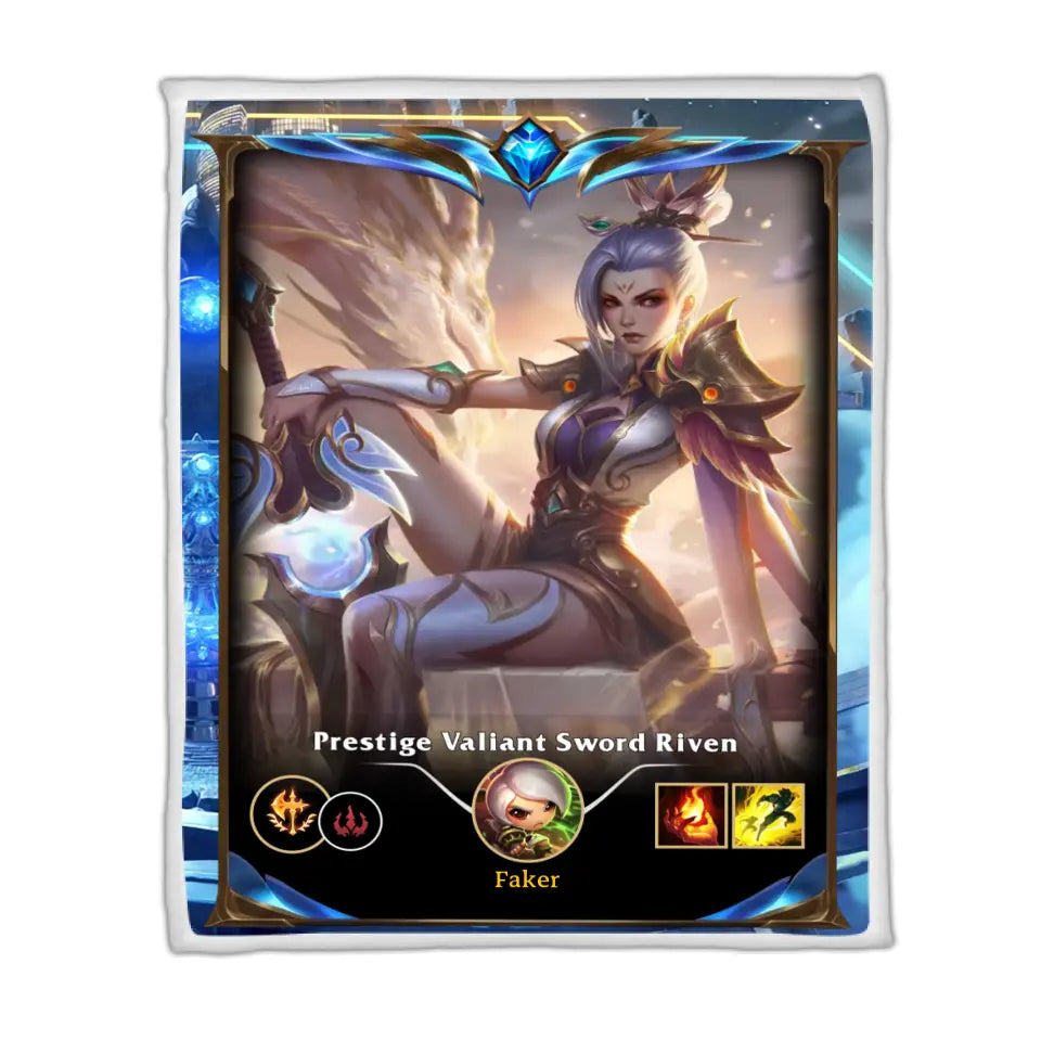 LOL Fanart Riven Season 2024 - Sherpa Blanket Special Edition