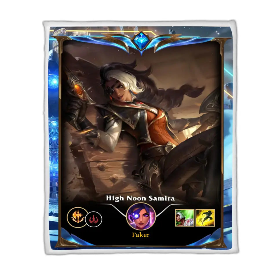 LOL Fanart Samira Temporada 2024 - Manta Sherpa Edición Especial