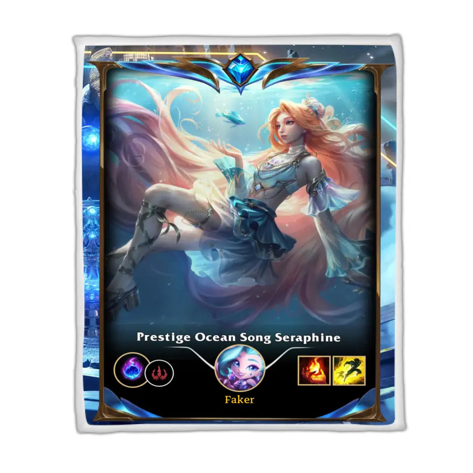 LOL Fanart Seraphine Temporada 2024 - Edición especial de manta Sherpa