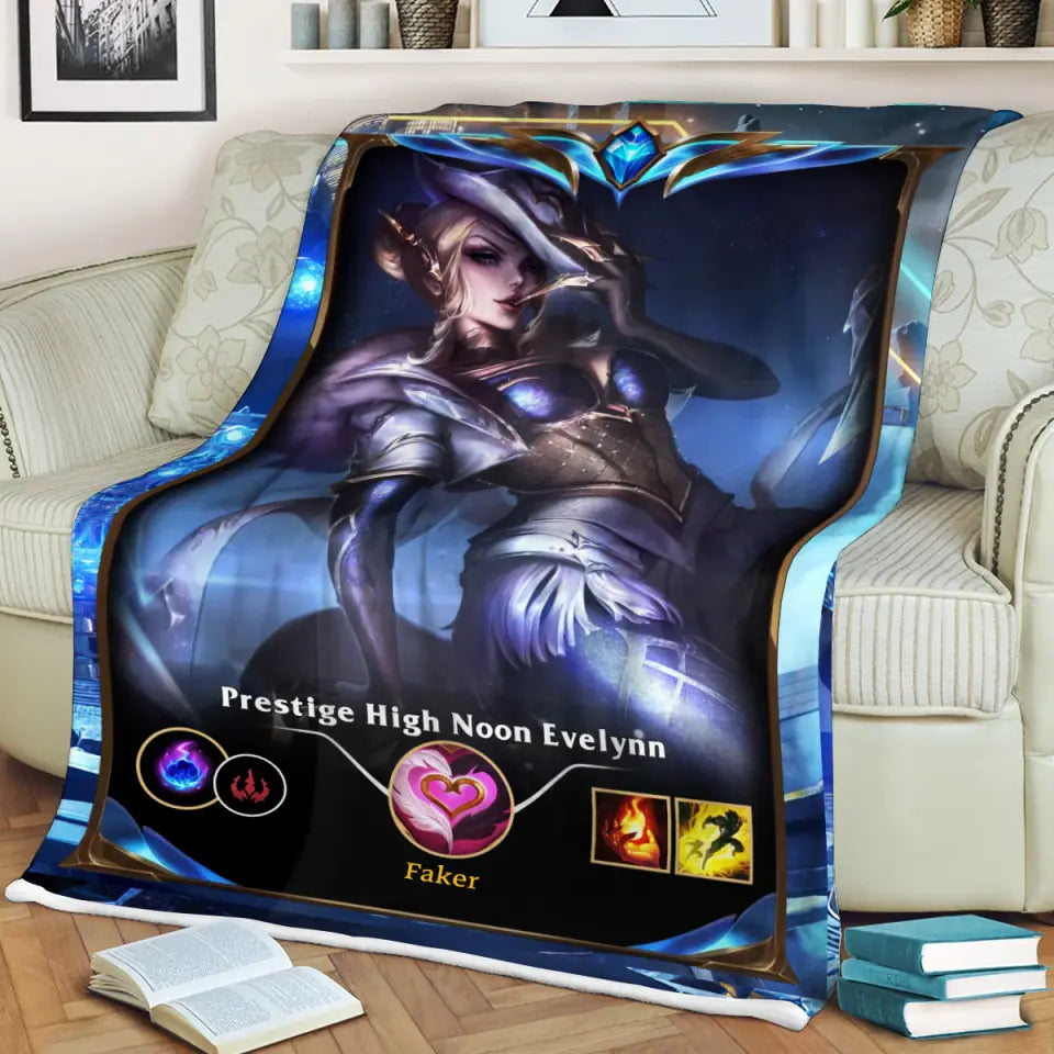 LOL Fanart Evelynn Season 2024 - Sherpa Blanket Special Edition