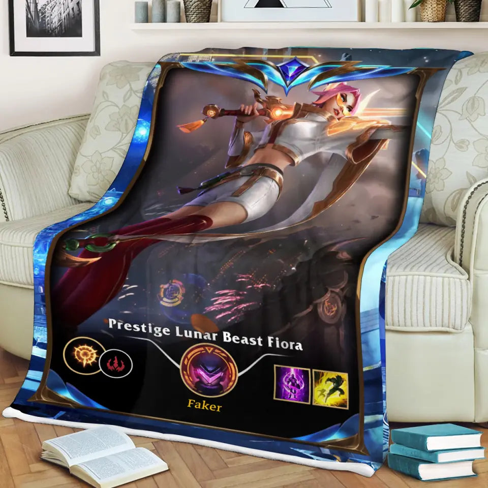 LOL Fanart Fiora Season 2024 - Sherpa Blanket Special Edition