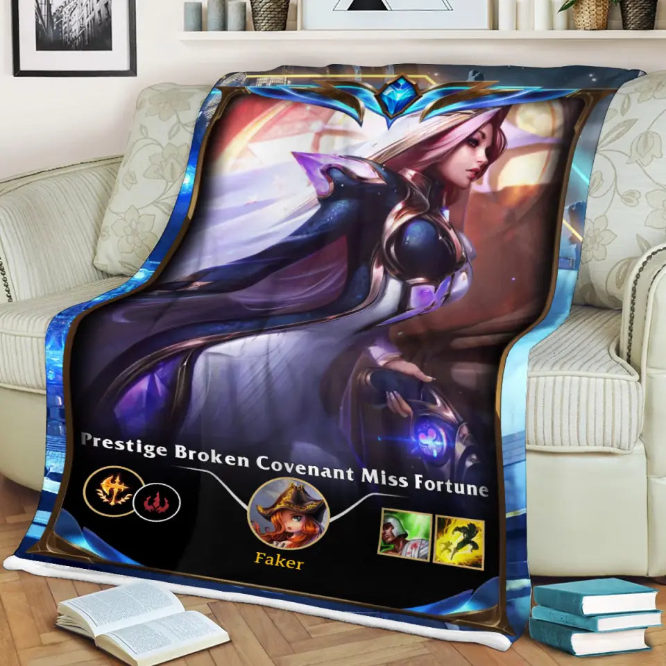 LOL Fanart Miss Fortune Season 2024 - Sherpa Blanket Special Edition