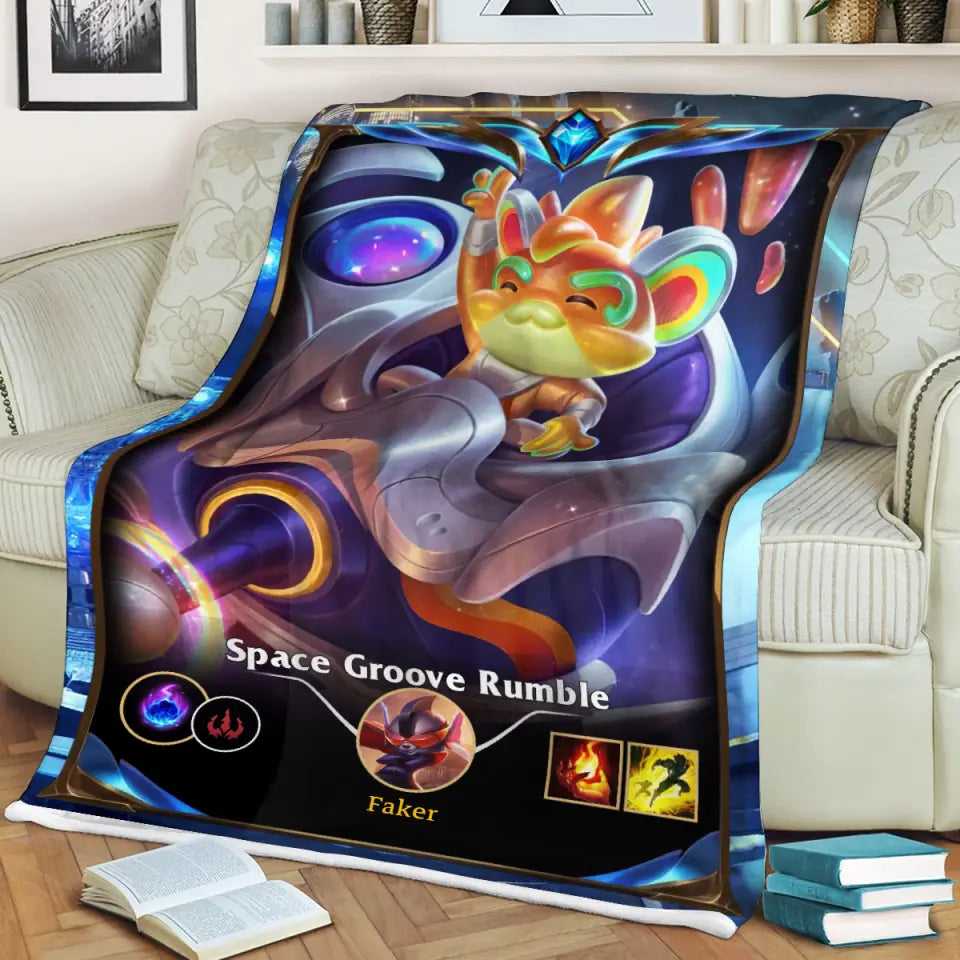 LOL Fanart Rumble Temporada 2024 - Edición especial de manta Sherpa