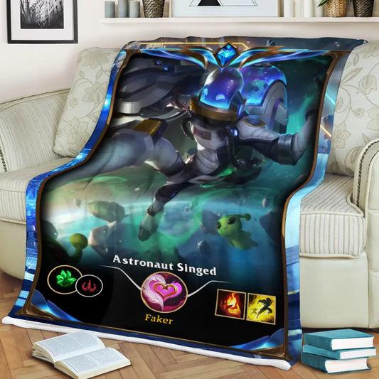 LOL Fanart Singed Season 2024 - Sherpa Blanket Special Edition