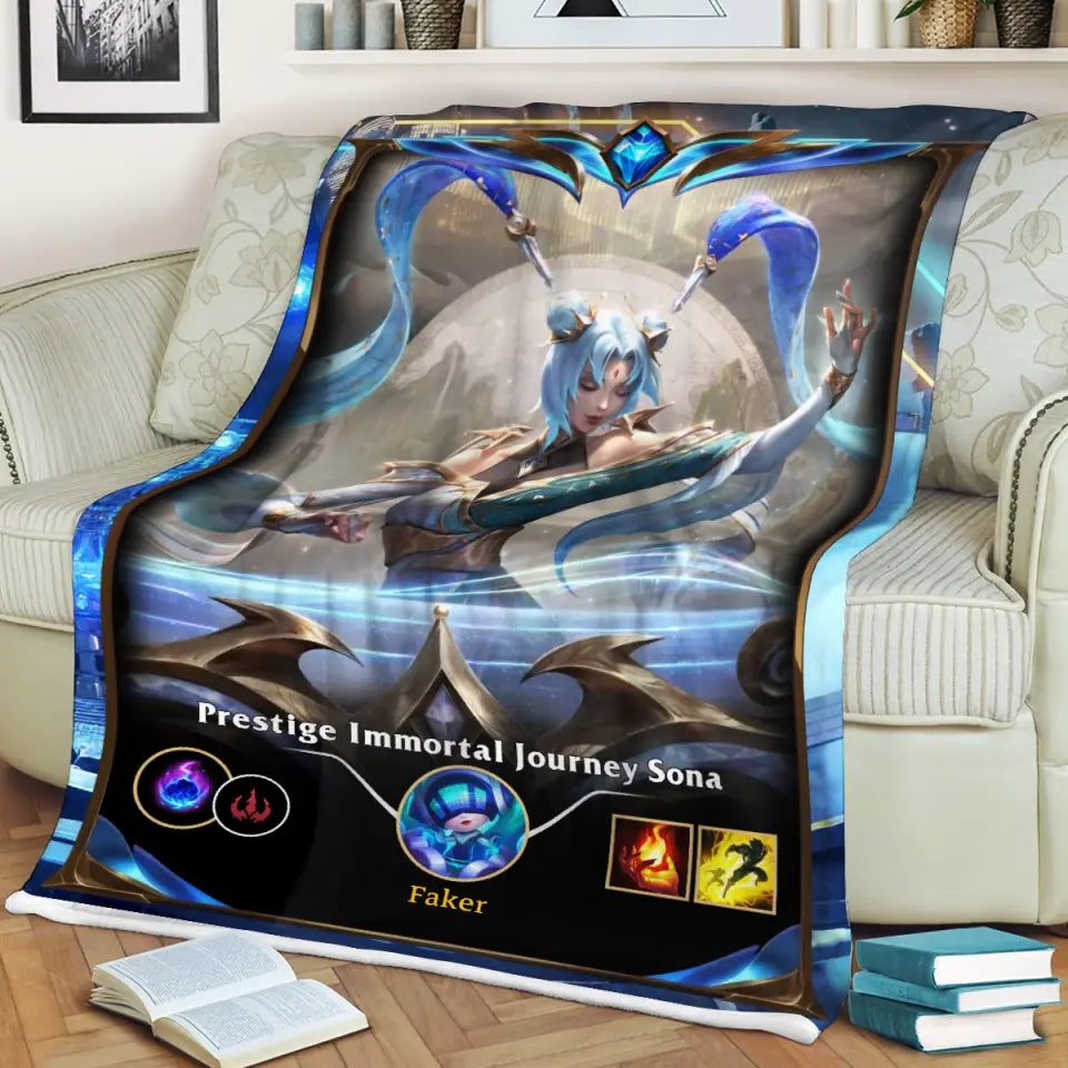 LOL Fanart Sona Season 2024 - Sherpa Blanket Special Edition