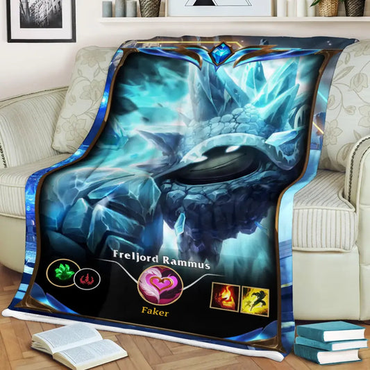 LOL Fanart Rammus Season 2024 - Sherpa Blanket Special Edition