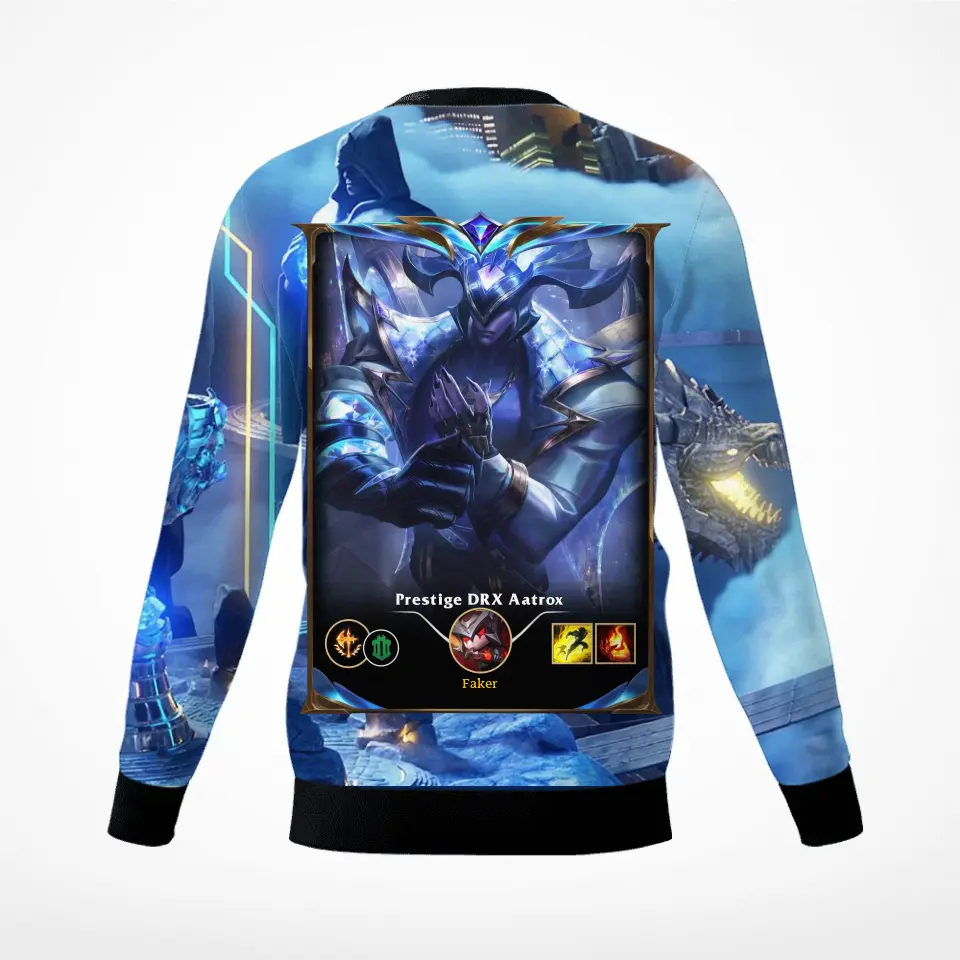 LOL Fanart Janna Temporada 2022 - Sudadera Personalizada Edición Especial Full Azul