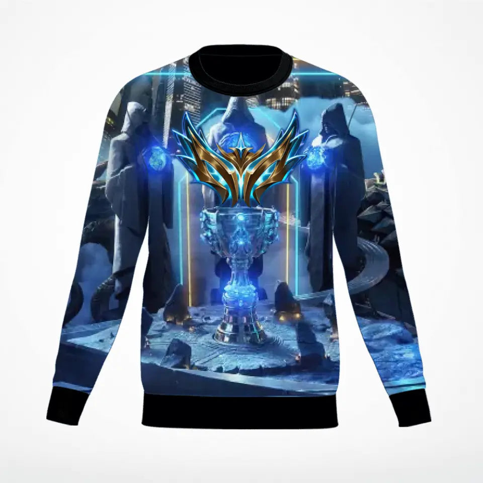 LOL Fanart Janna Temporada 2022 - Sudadera Personalizada Edición Especial Full Azul